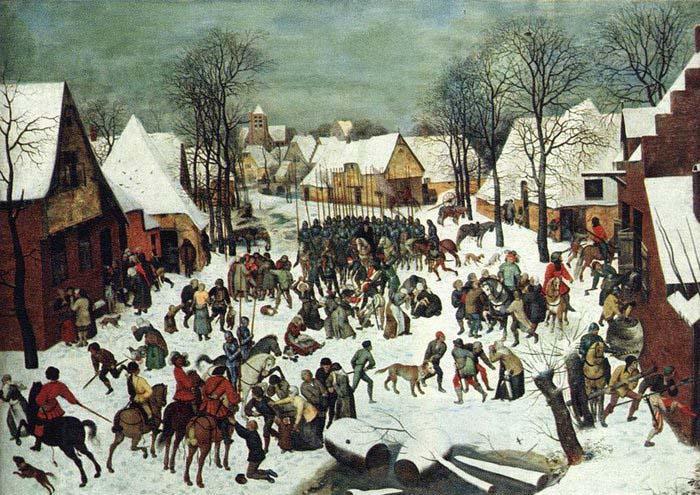 BRUEGEL, Pieter the Elder The Slaughter of the Innocents oil painting picture